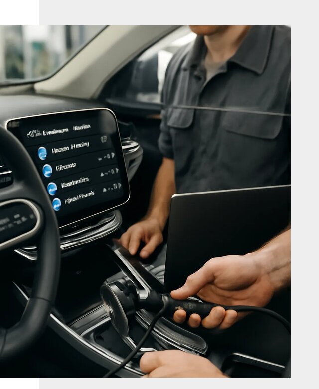 Установка приложений Geely для мультимедиа автомобиля в Мысках