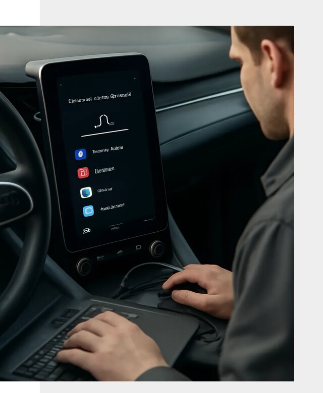 Установка приложений Lynk Co на автомобиль в Мысках